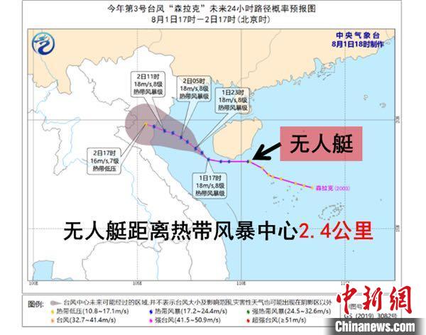 【中国新闻网】中科院研发太阳能无人艇成功穿过台风“森拉克”中心