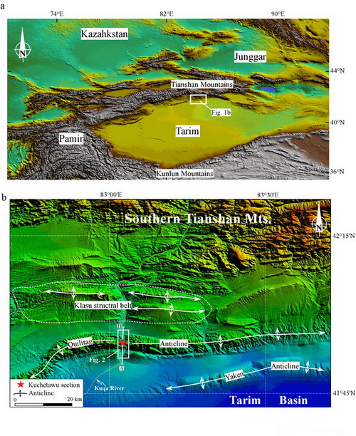 地质地球所根据孢粉记录揭示南天山山脉库车前陆盆地中中新世以来的