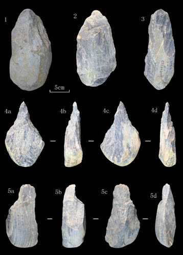 古脊椎所在丹江口库区发现手镐、手斧等具有阿