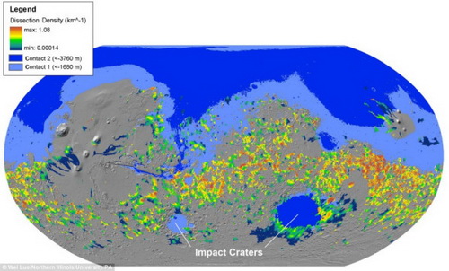 火星表面曾有13覆盖海洋生命存在可能性增加